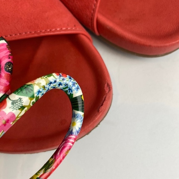 Birdies Robin Slides Sandals Persimmon Coral Red Orange Size 6.5 - Picture 10 of 16